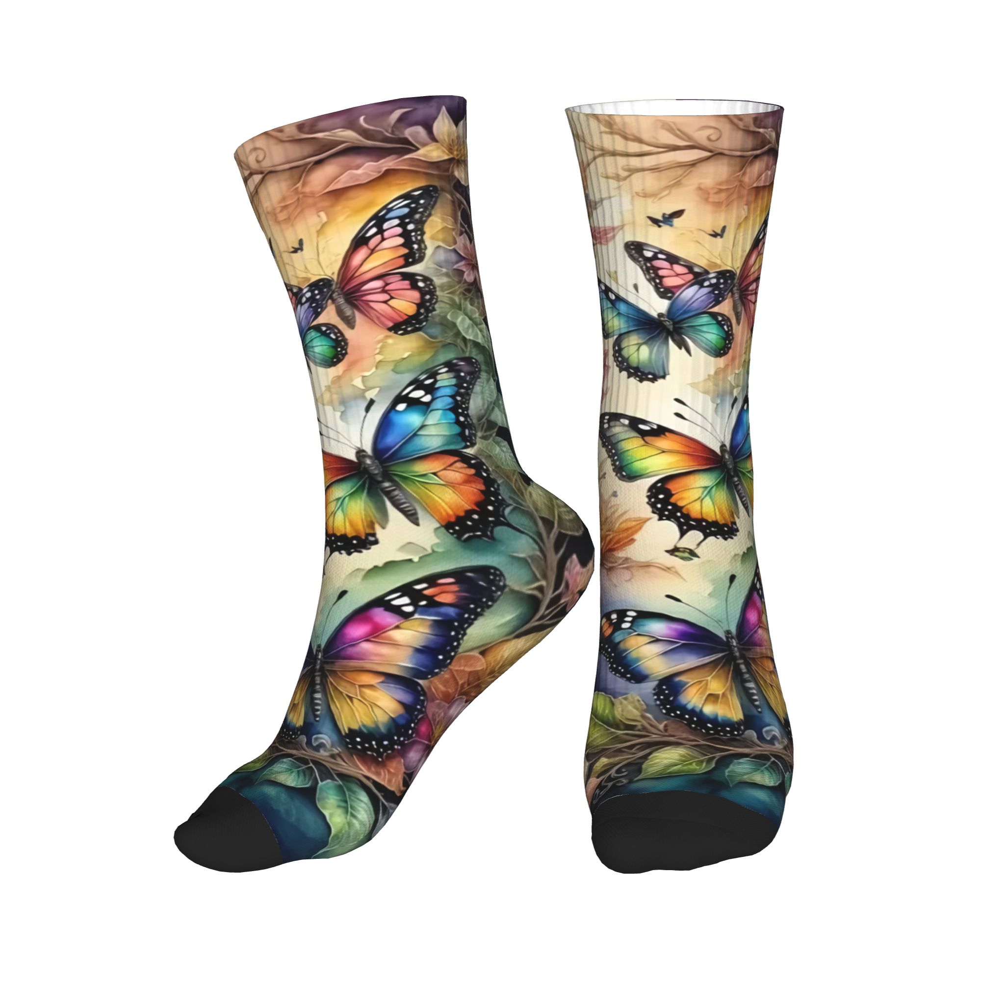 Dress Sock Men - Kaus Kaki Kru Pria Wanita Motif